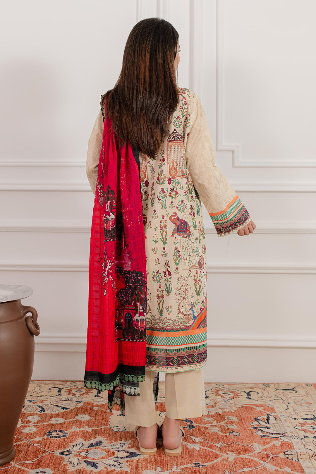 Zellbury | Summer Pret | Kurta Dupatta Trouser - 2098 - House Of Zarish