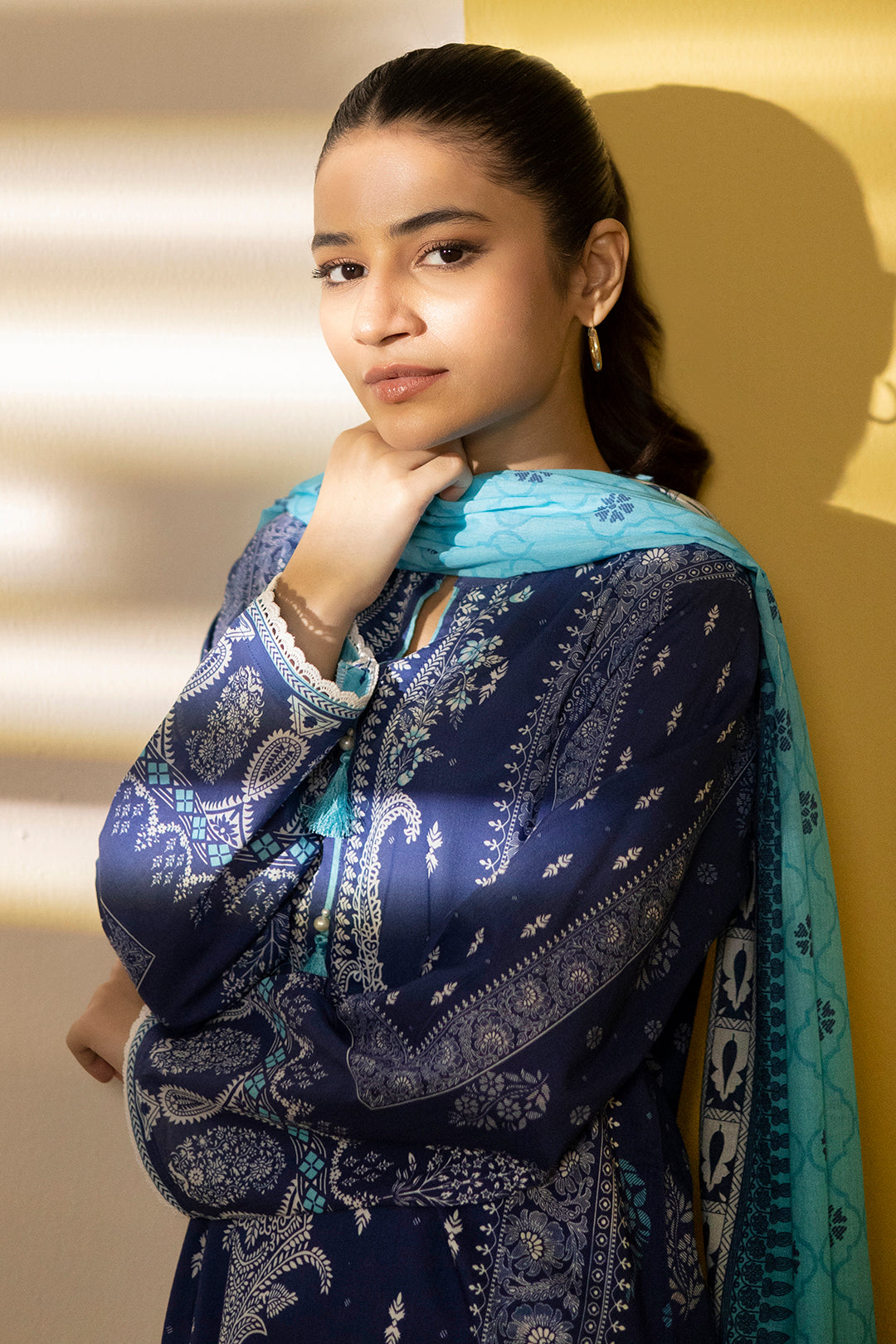 Zellbury | Summer Pret | Kurta Dupatta Trouser - 2102 - House Of Zarish