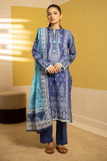 Zellbury | Summer Pret | Kurta Dupatta Trouser - 2102 - Libasekhas