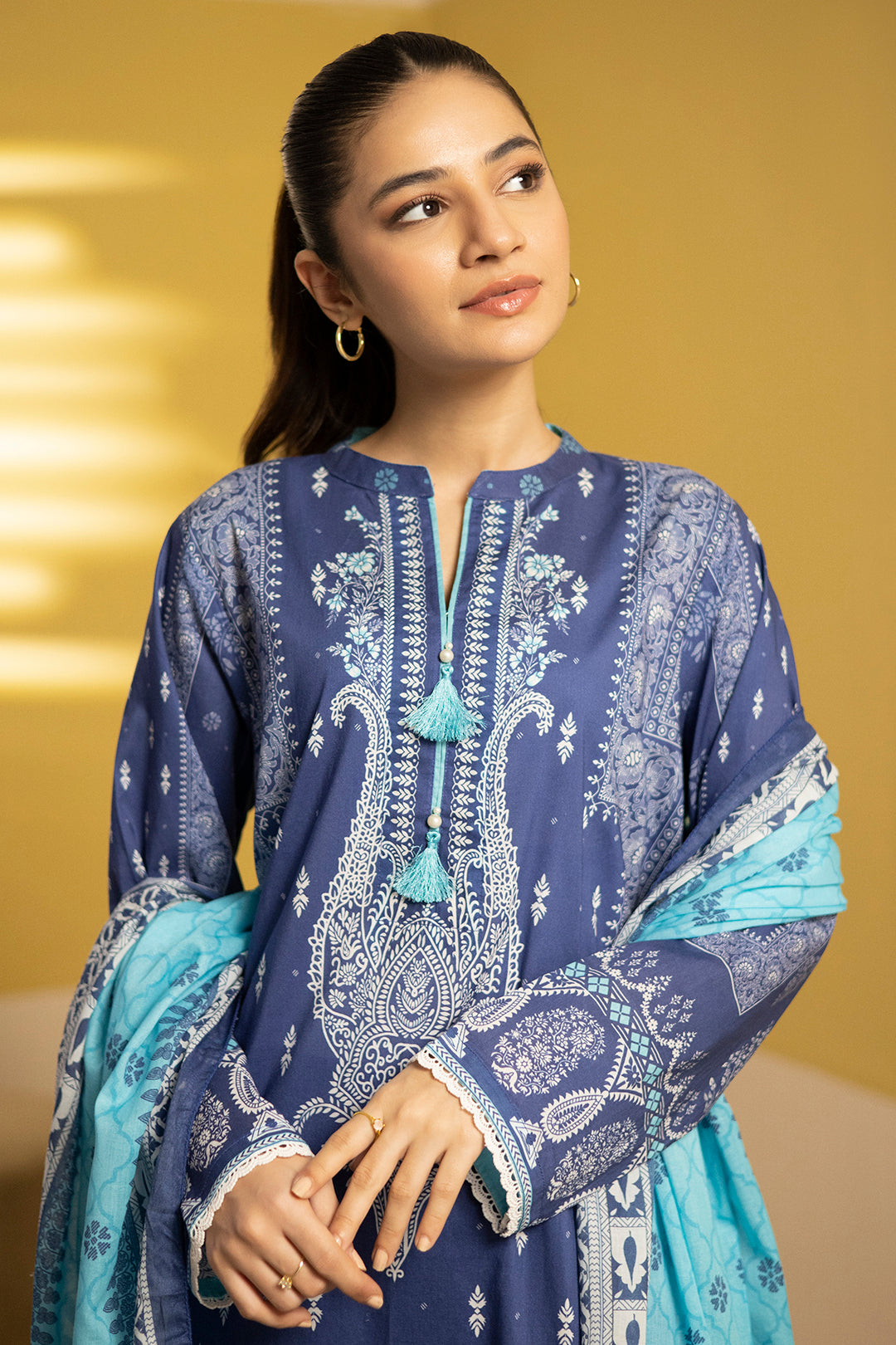 Zellbury | Summer Pret | Kurta Dupatta Trouser - 2102 - House Of Zarish