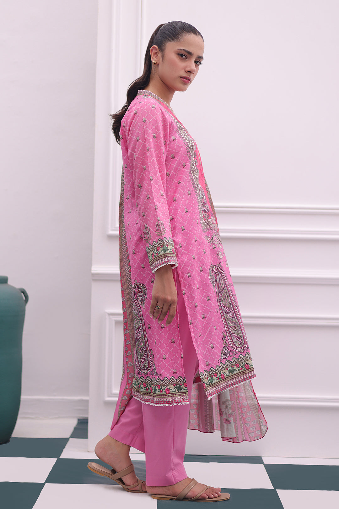 Zellbury | Summer Pret | Kurta Dupatta Trouser - 2106 - House Of Zarish