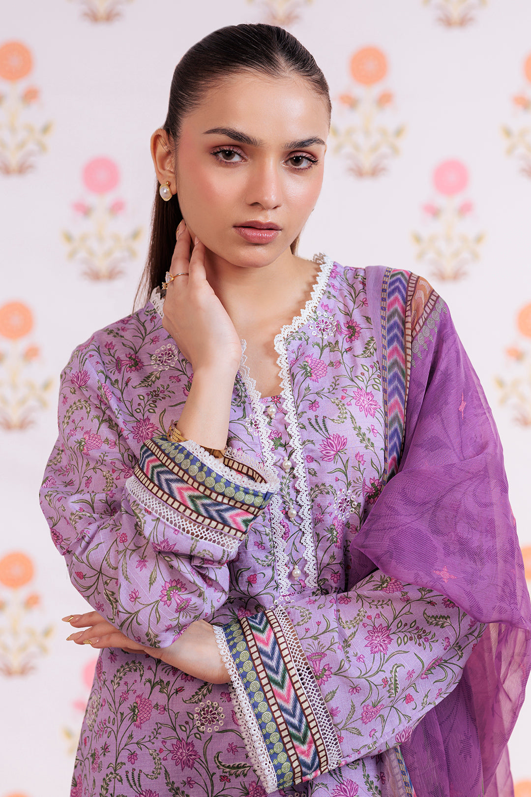 Zellbury | Summer Pret | Embroidered Kurta Dupatta Trouser - 2112 - House Of Zarish