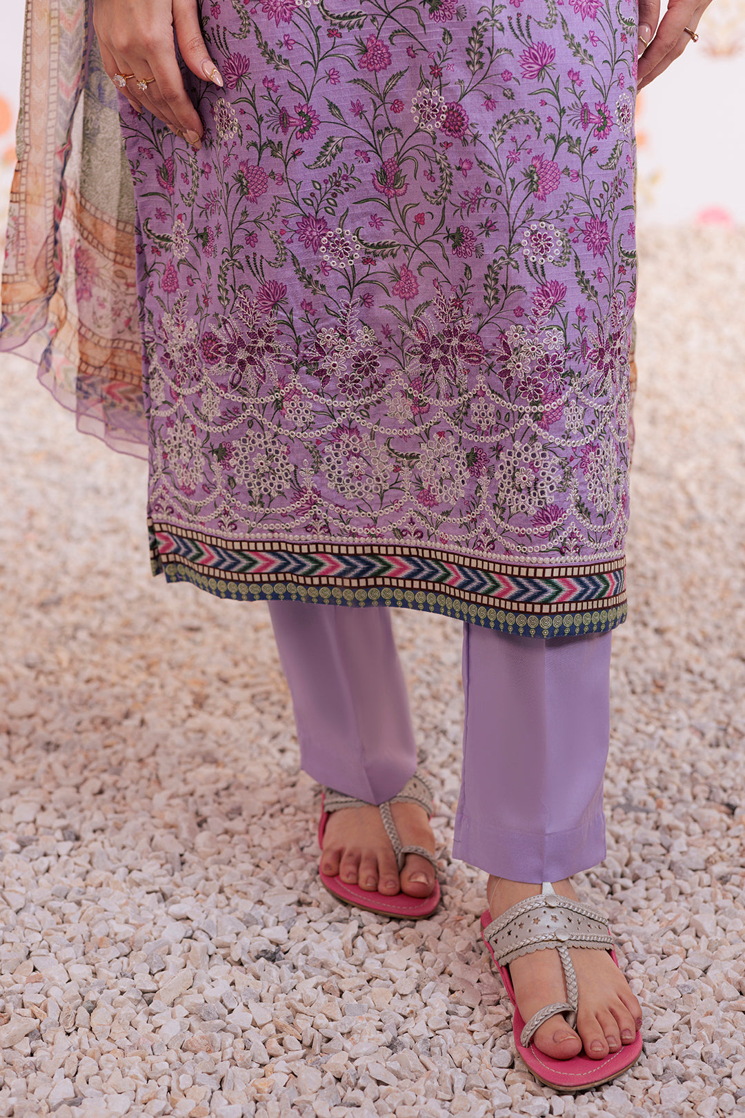 Zellbury | Summer Pret | Embroidered Kurta Dupatta Trouser - 2112 - House Of Zarish