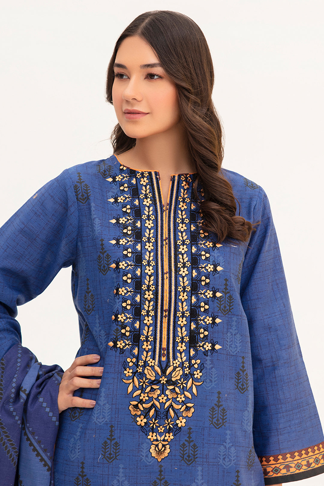 Zellbury | Winter Pret | Kurta Dupatta - 0755 - Libasekhas