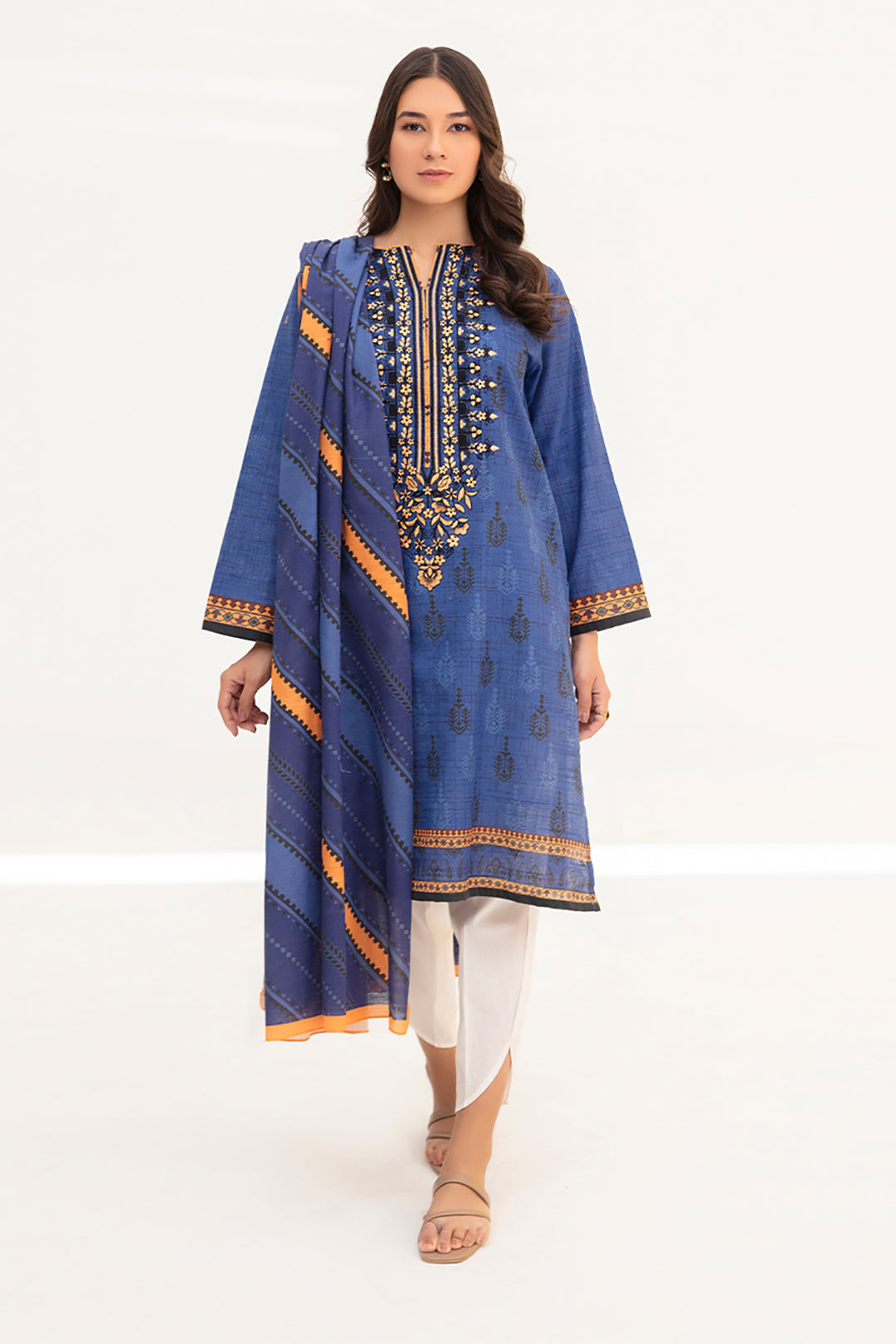 Zellbury | Winter Pret | Kurta Dupatta - 0755 - House Of Zarish