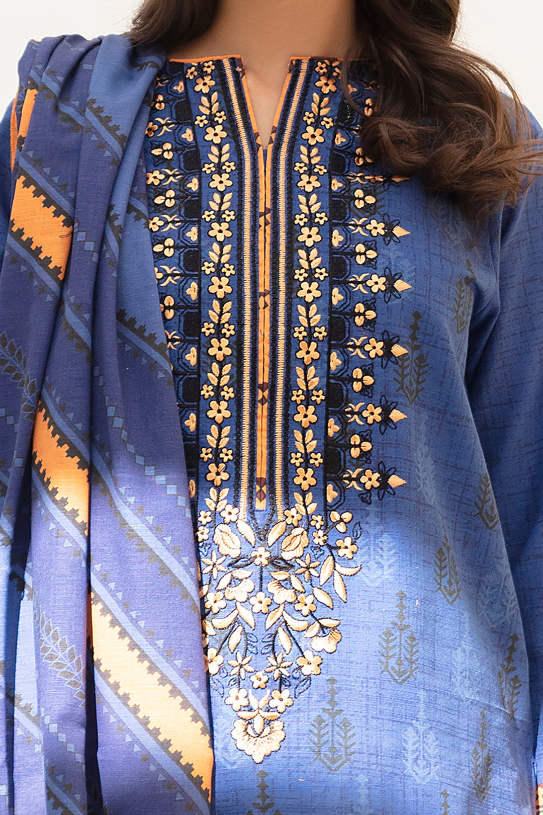 Zellbury | Winter Pret | Kurta Dupatta - 0755 - House Of Zarish