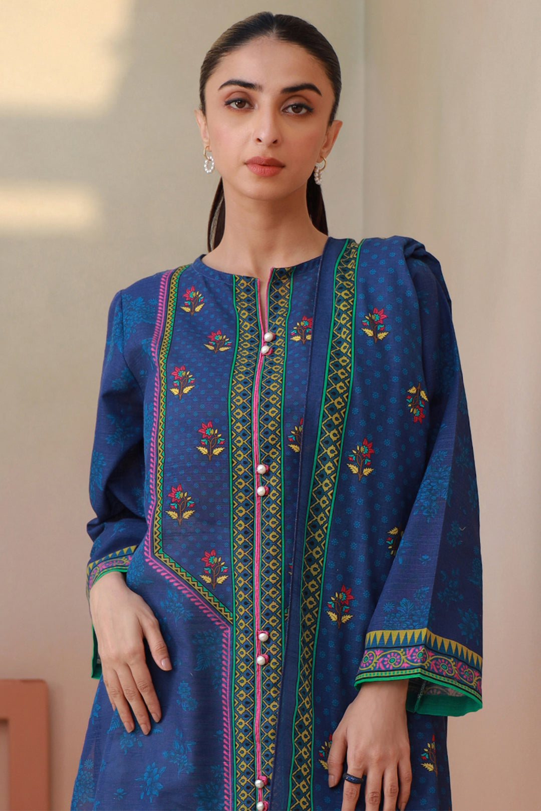 Zellbury | Winter Pret | Kurta Dupatta - 1523 - House Of Zarish