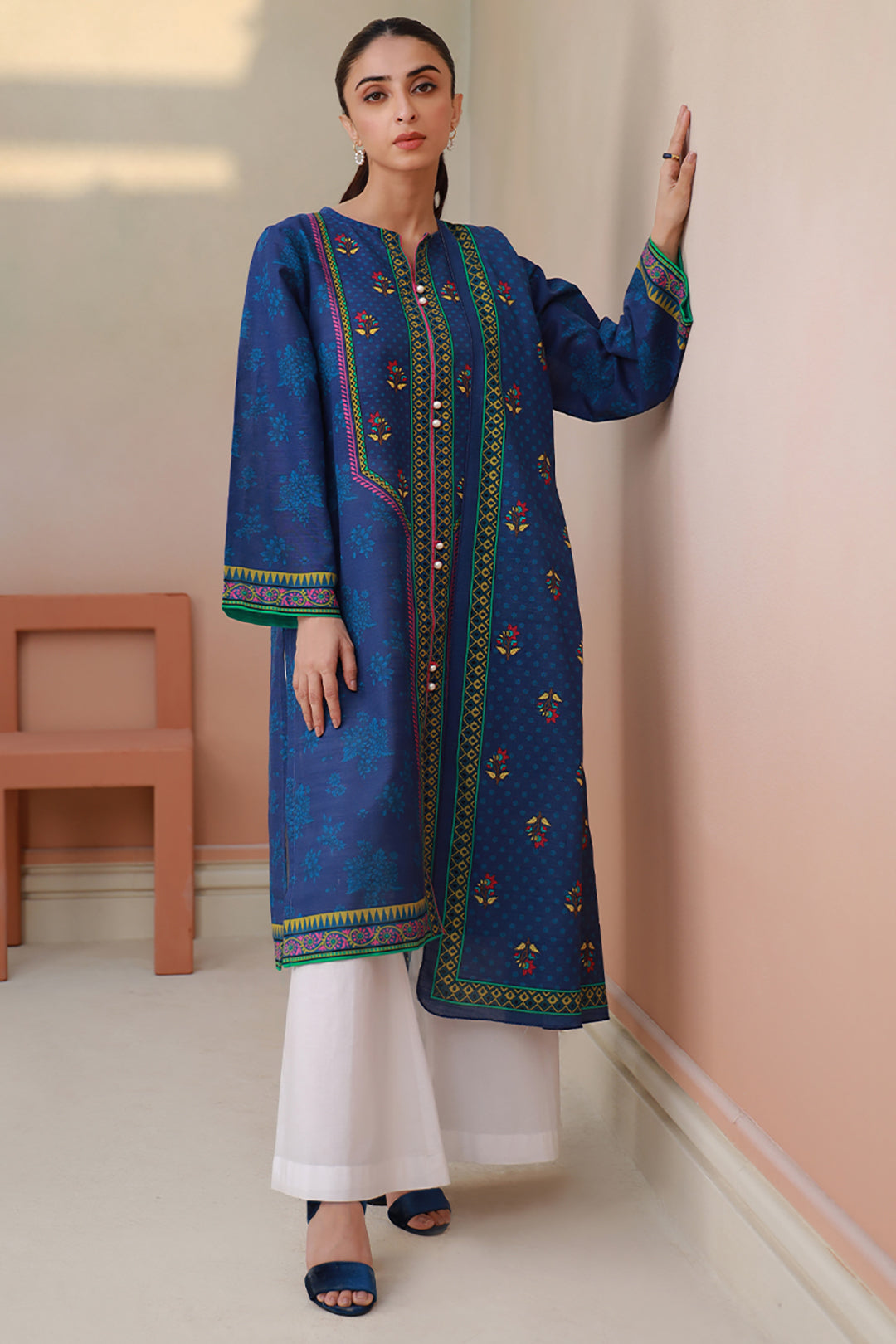 Zellbury | Winter Pret | Kurta Dupatta - 1523 - House Of Zarish