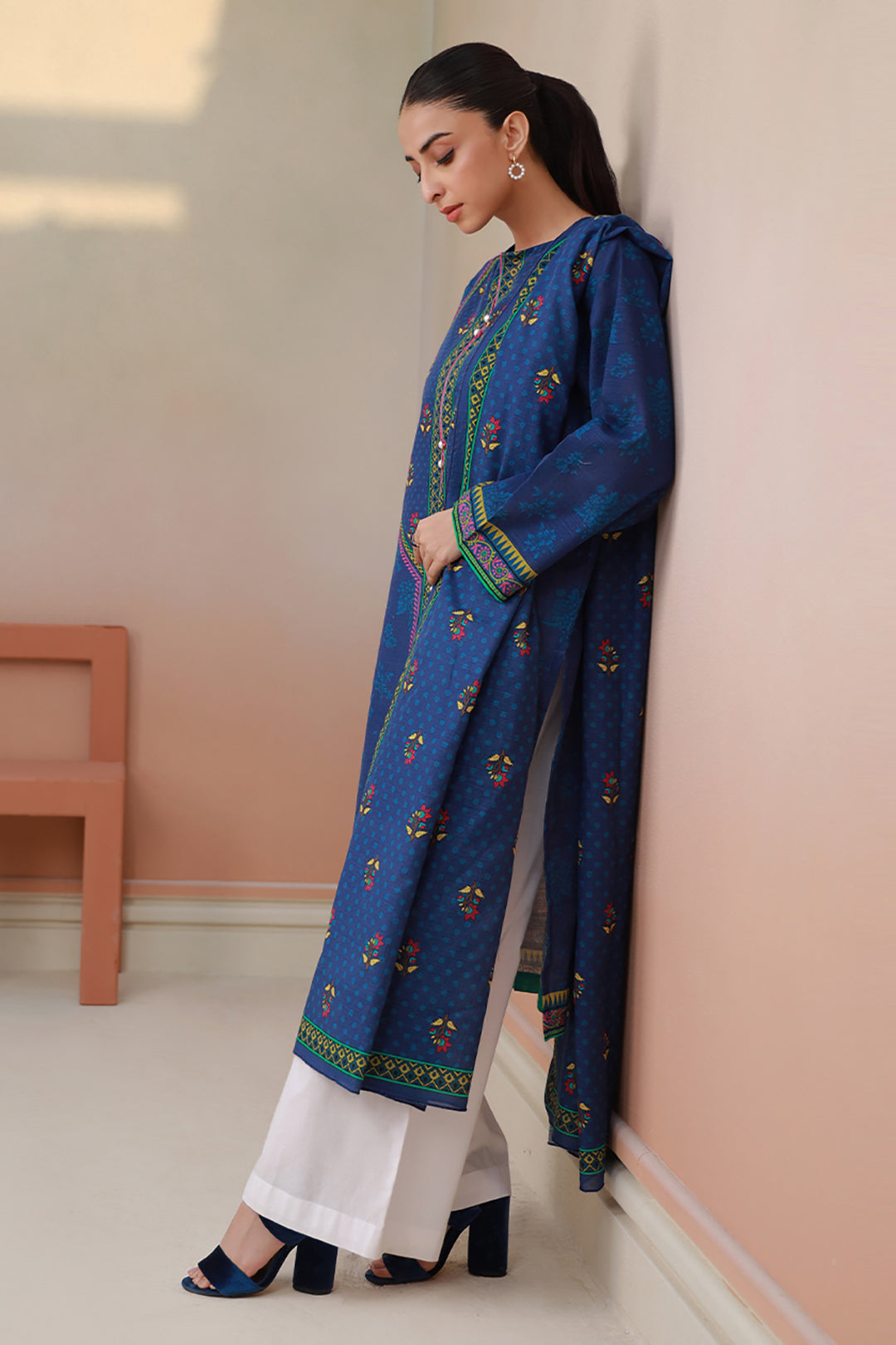 Zellbury | Winter Pret | Kurta Dupatta - 1523 - House Of Zarish