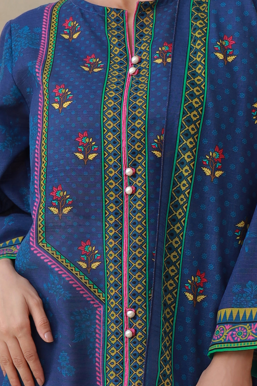 Zellbury | Winter Pret | Kurta Dupatta - 1523 - House Of Zarish