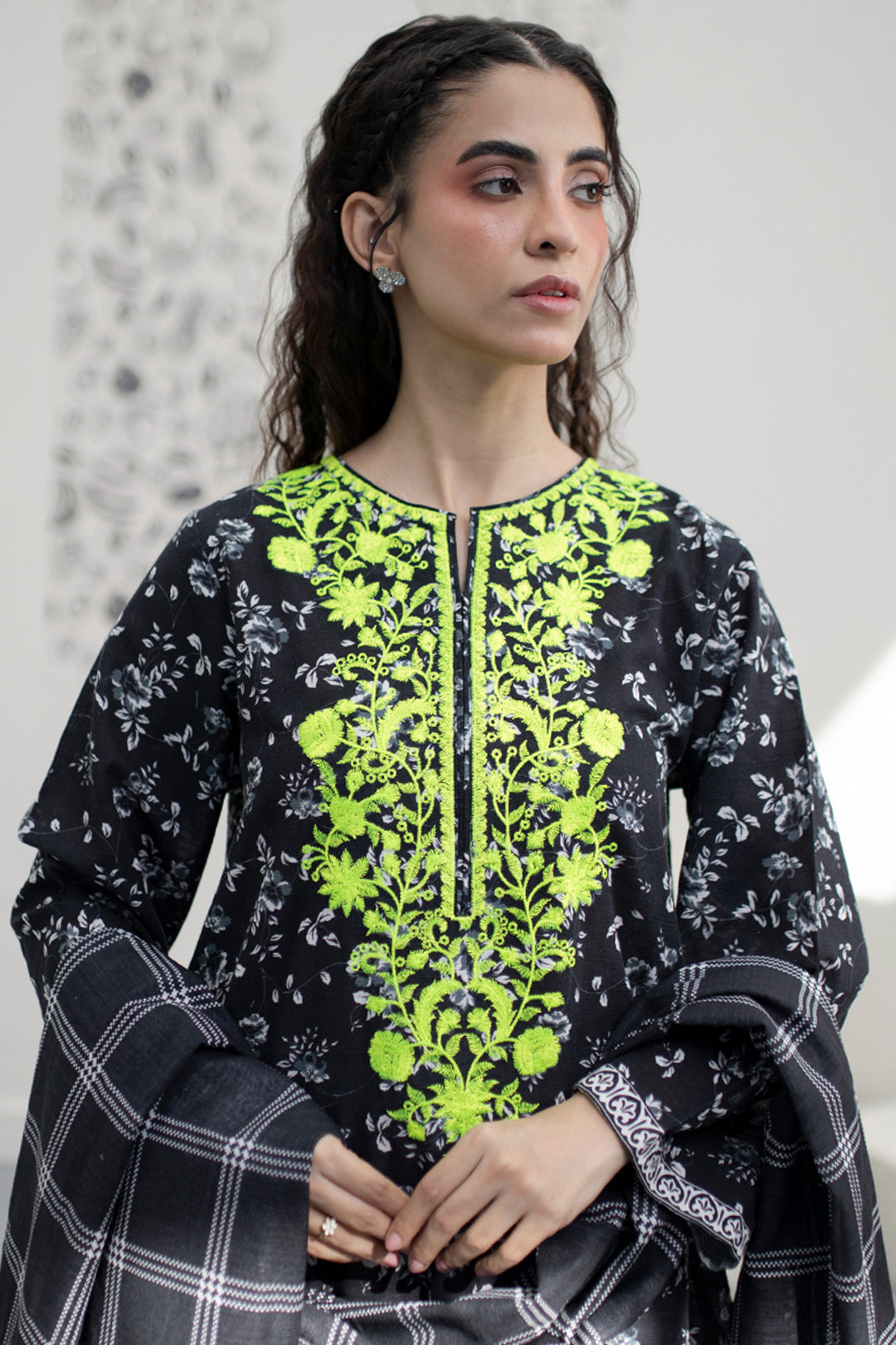 Zellbury | Winter Pret | Embroidered Kurta Dupatta - 1525 - House Of Zarish