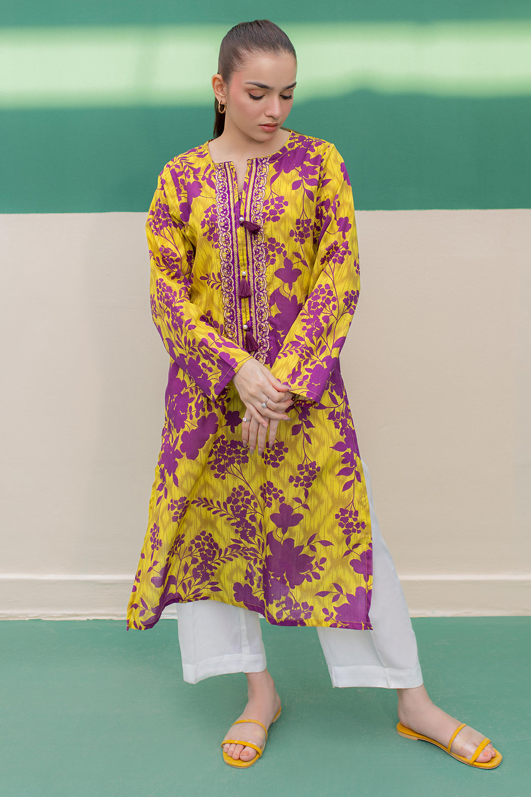 Zellbury | Winter Pret | Embroidered Kurta - 2916 - House Of Zarish