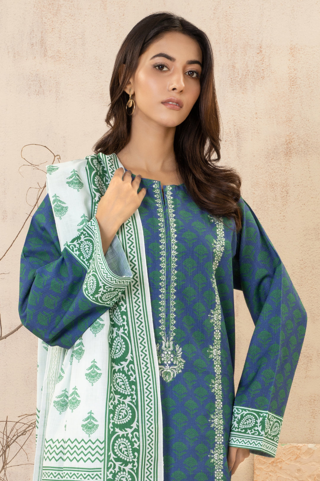 Zellbury | Winter Pret | Embroidered Kurta Dupatta - 2935 - House Of Zarish