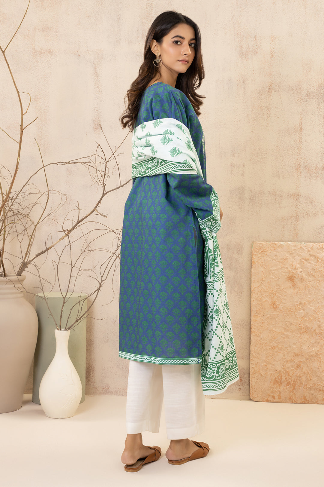 Zellbury | Winter Pret | Embroidered Kurta Dupatta - 2935 - House Of Zarish