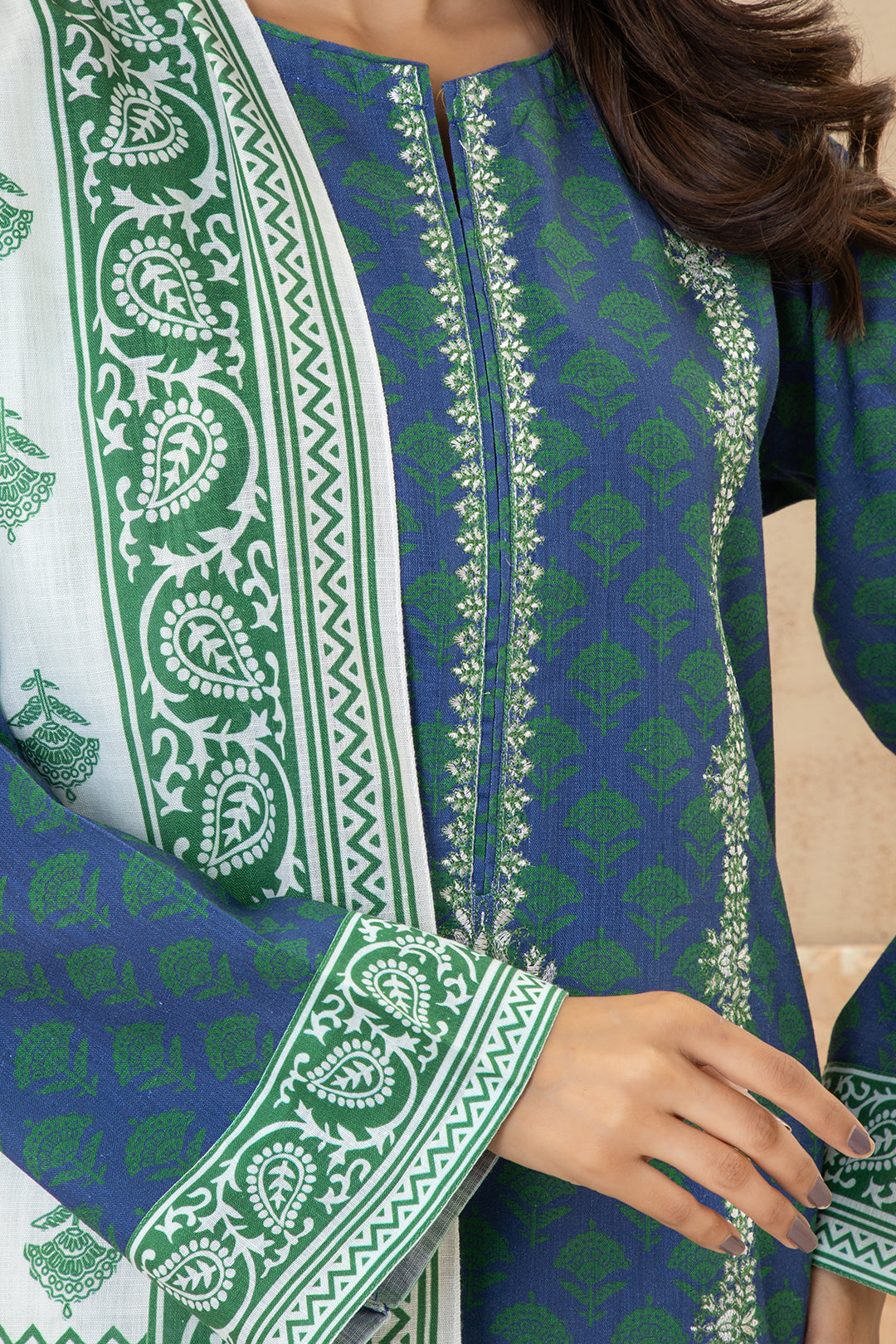 Zellbury | Winter Pret | Embroidered Kurta Dupatta - 2935 - House Of Zarish
