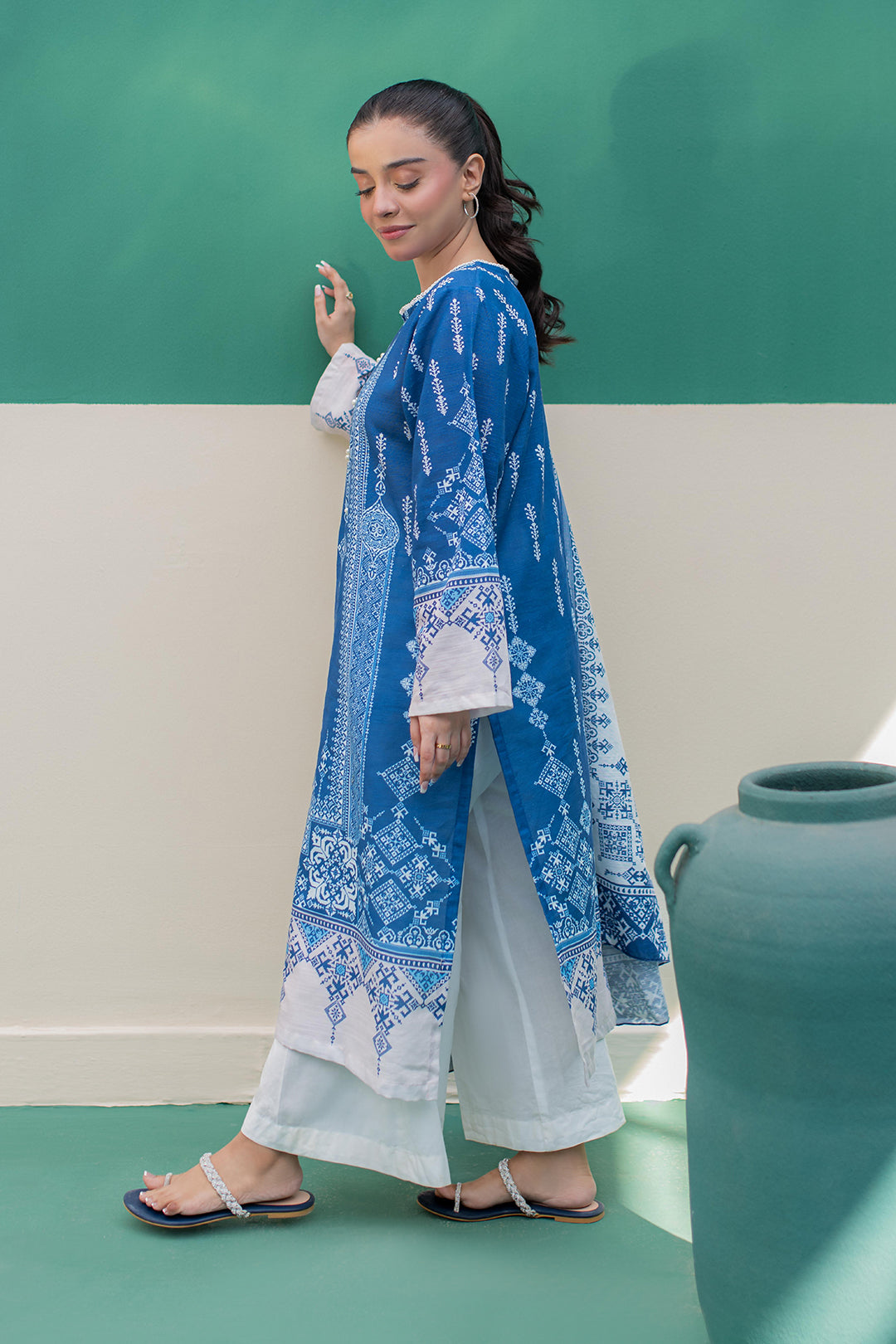 Zellbury | Winter Pret | Kurta Dupatta - 2980 - Libasekhas