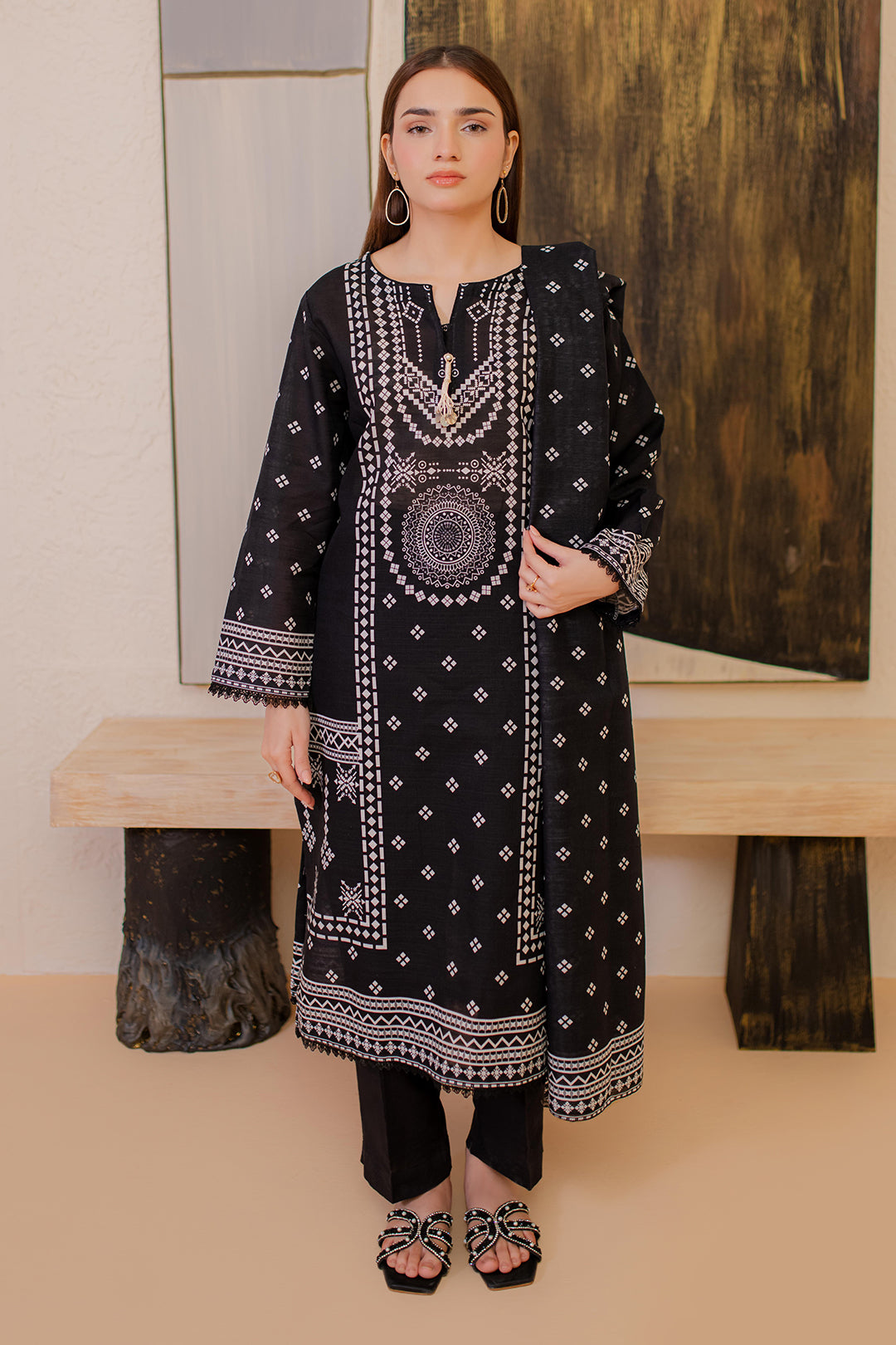 Zellbury | Winter Pret | Kurta Dupatta - 2981 - Libasekhas
