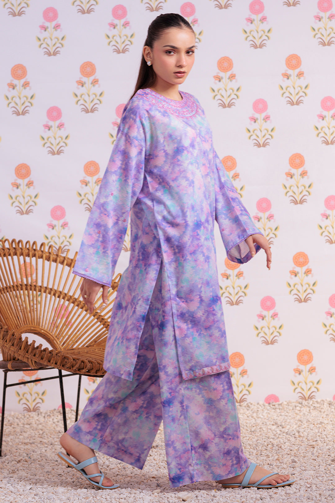 Zellbury | Summer Pret | Embroidered Kurta Trouser - 3000 - House Of Zarish