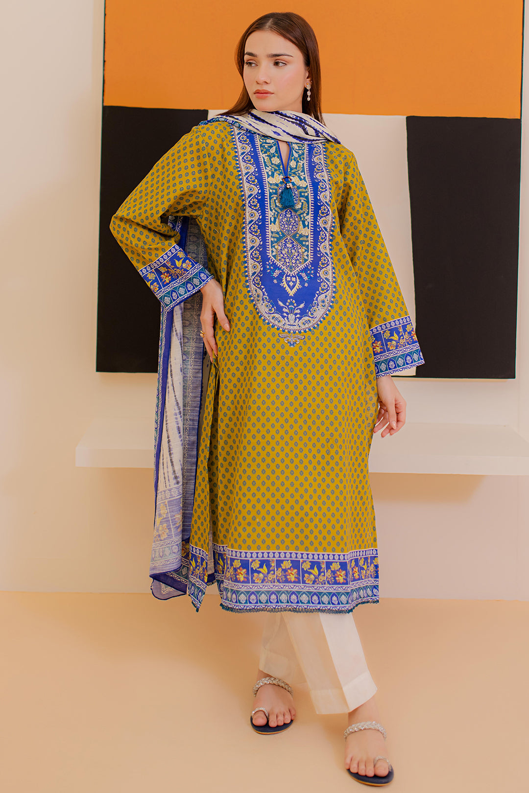 Zellbury | Winter Pret | Kurta Dupatta - 3032 - House Of Zarish