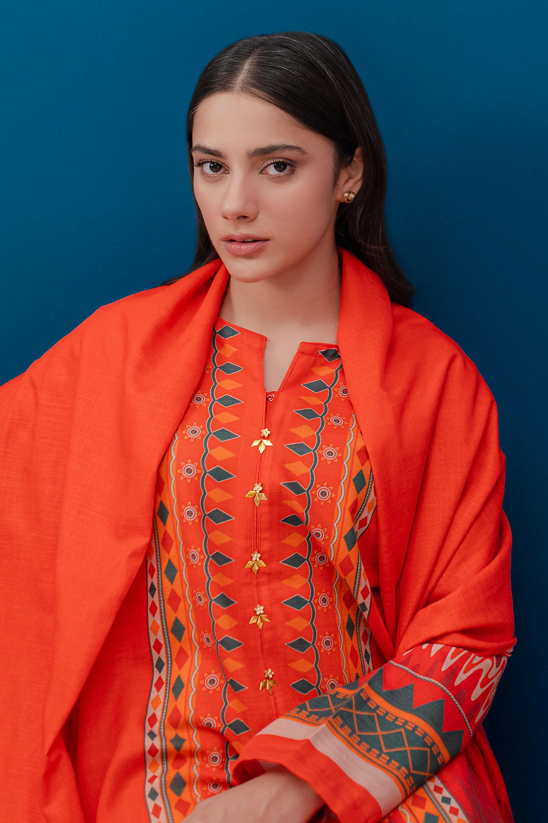 Zellbury | Winter Pret | Kurta Dupatta - 3053 - House Of Zarish