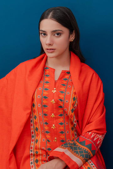 Zellbury | Winter Pret | Kurta Dupatta - 3053 - House Of Zarish