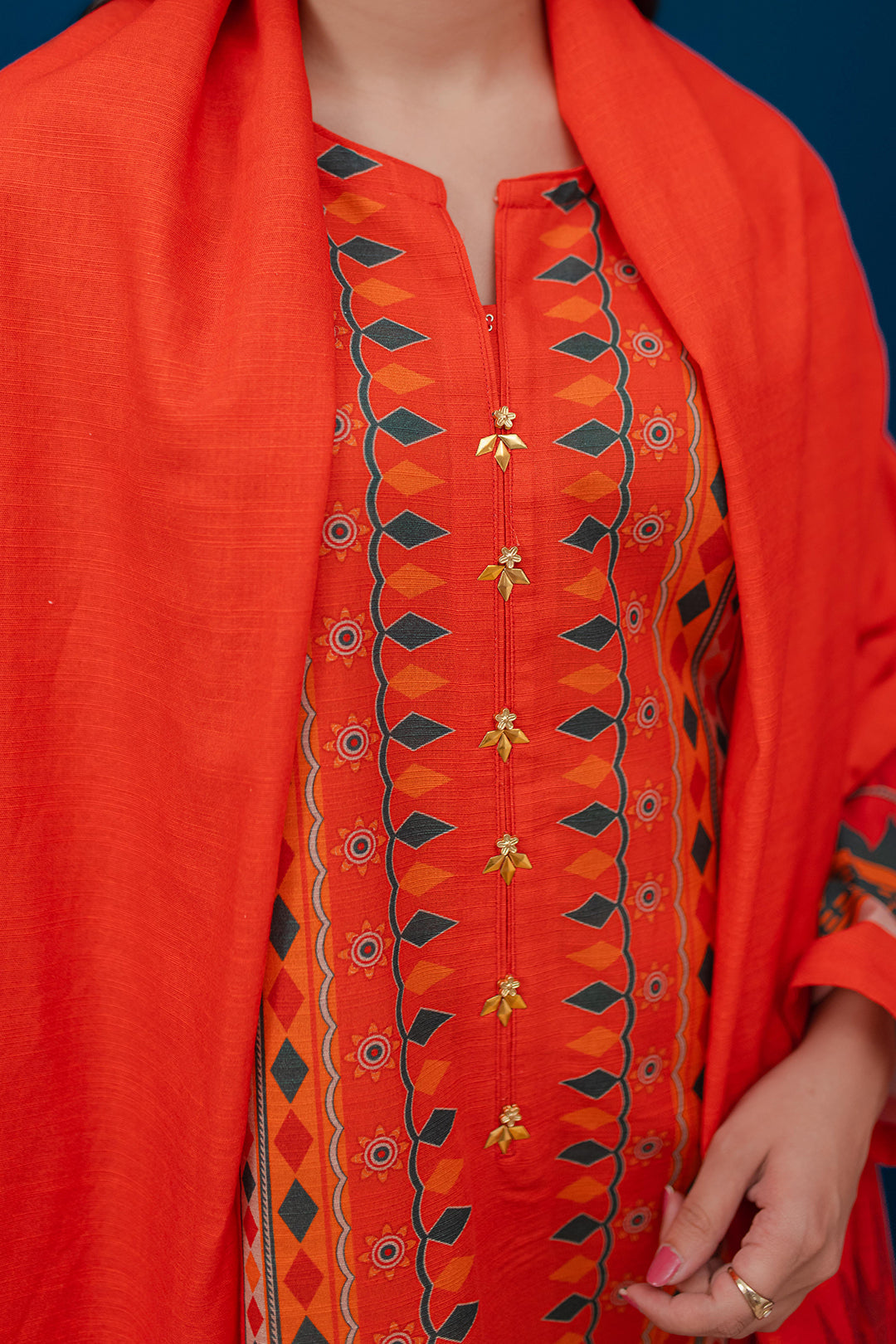 Zellbury | Winter Pret | Kurta Dupatta - 3053 - House Of Zarish