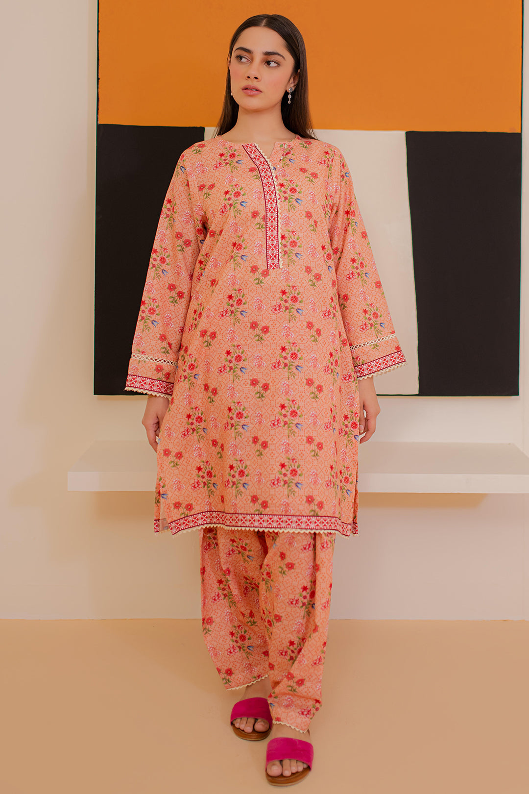 Zellbury | Winter Pret | Kurta Trouser - 3166 - House Of Zarish