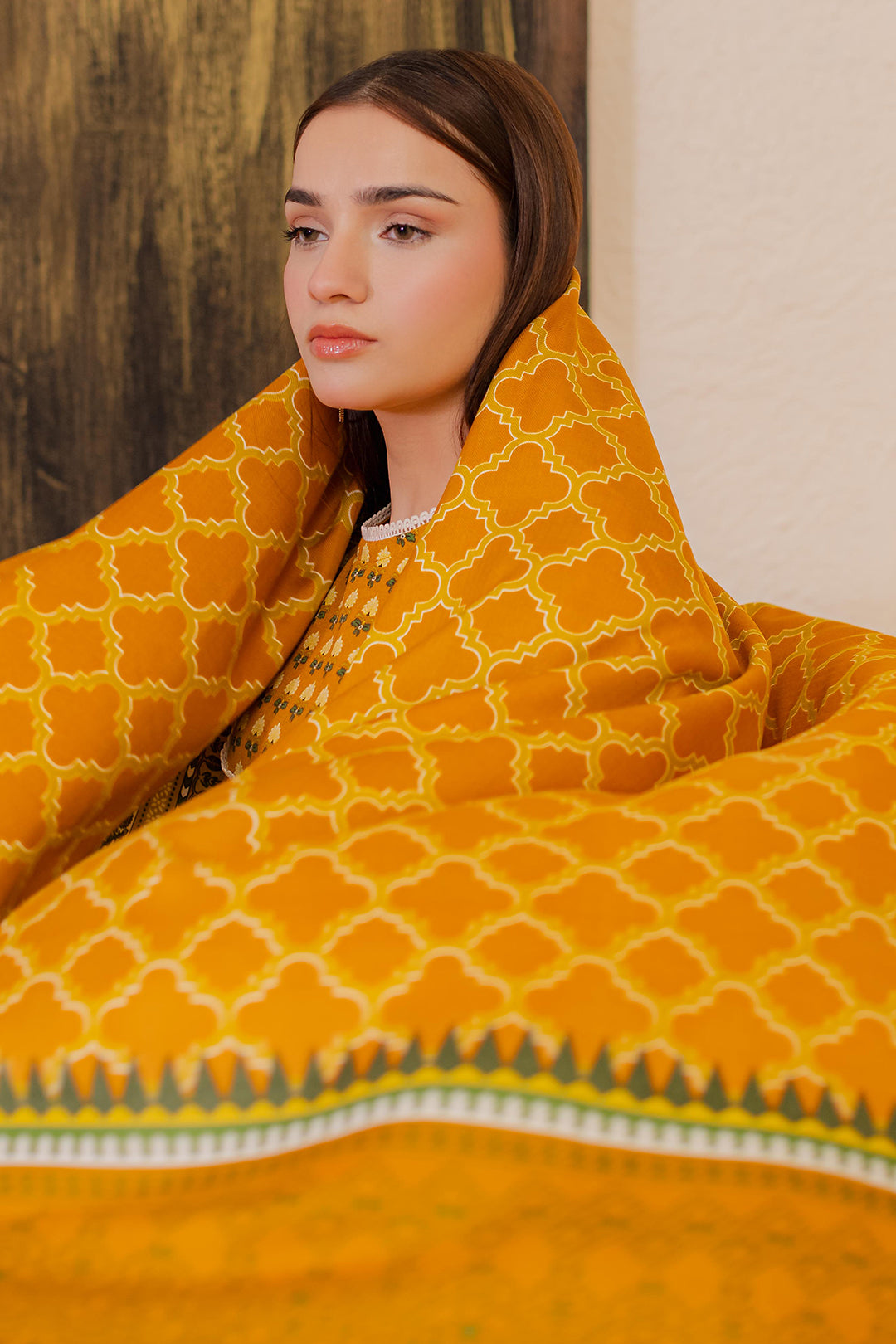 Zellbury | Winter Pret | Kurta Shawl Trouser - 2946 - House Of Zarish