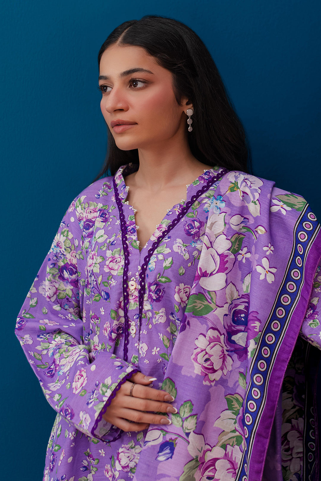 Zellbury | Winter Pret | Kurta Dupatta Trouser - 2948 - Libasekhas
