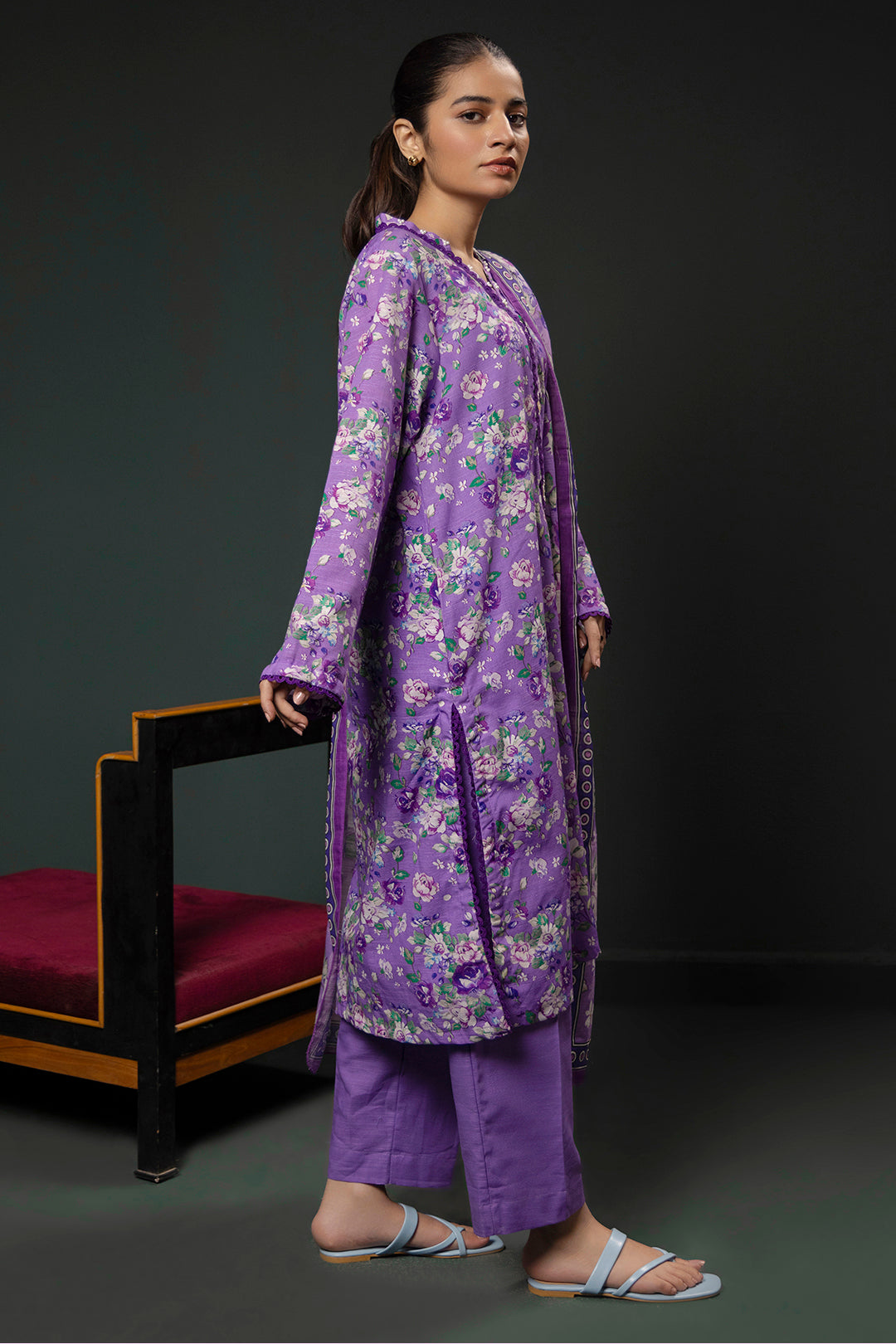 Zellbury | Winter Pret | Kurta Dupatta Trouser - 2948 - House Of Zarish