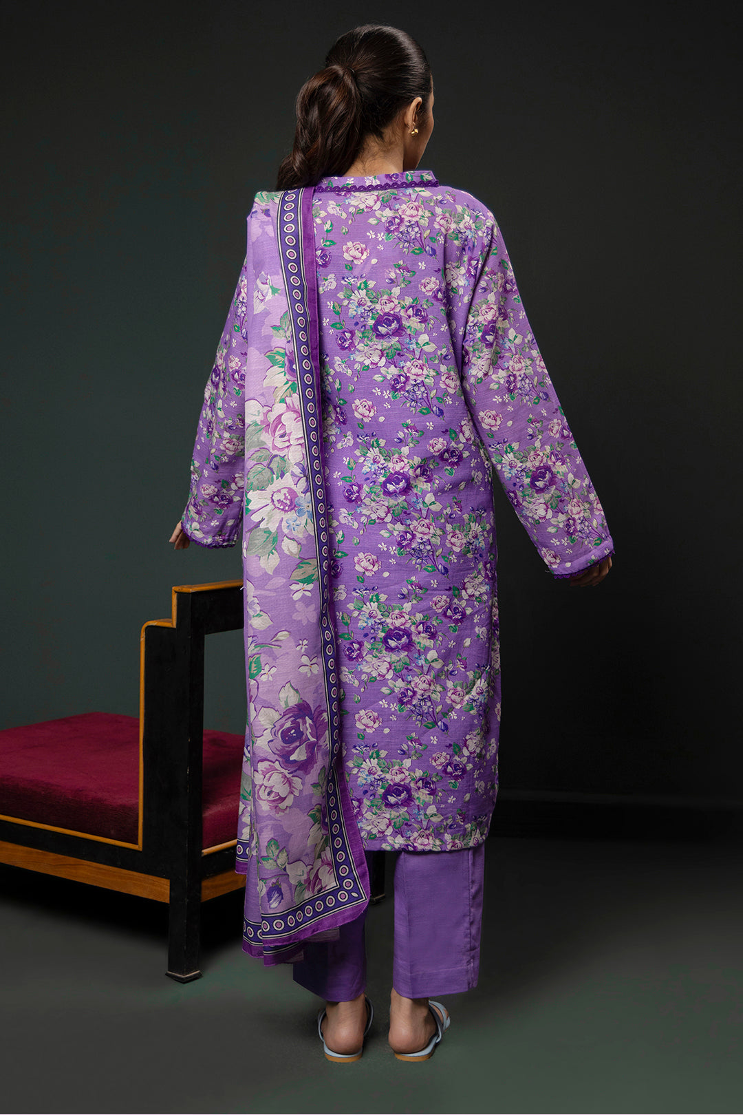 Zellbury | Winter Pret | Kurta Dupatta Trouser - 2948 - House Of Zarish