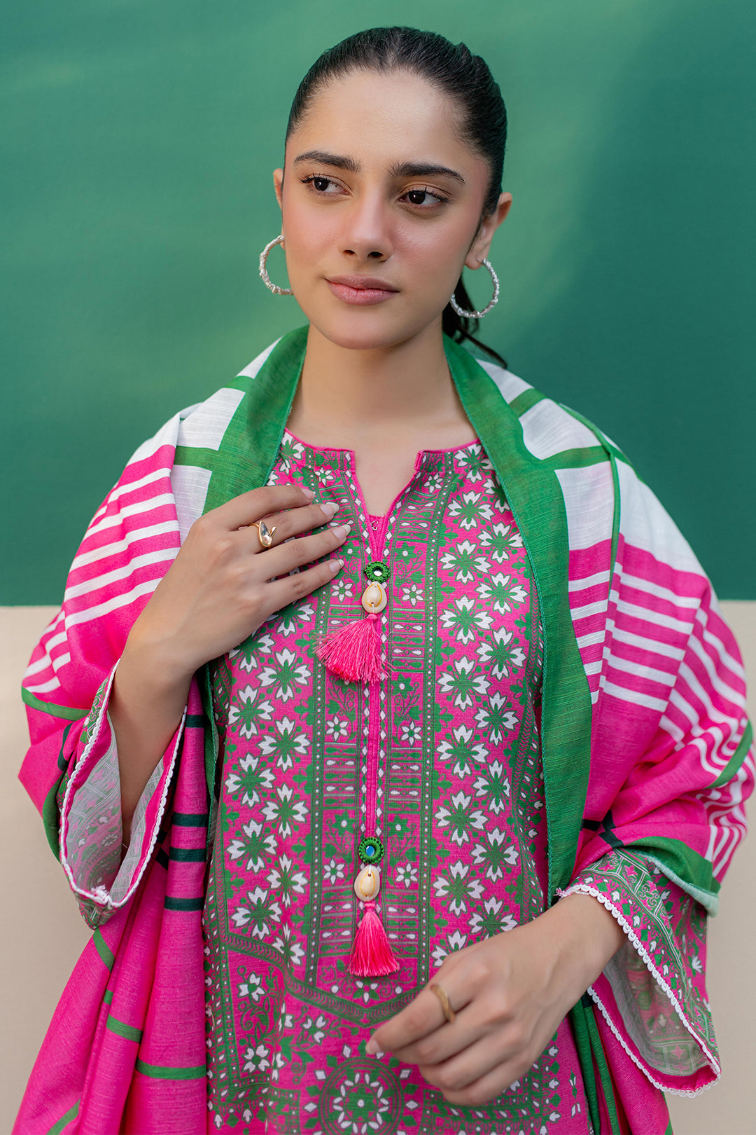 Zellbury | Winter Pret | Kurta Dupatta Trouser - 2949 - Libasekhas