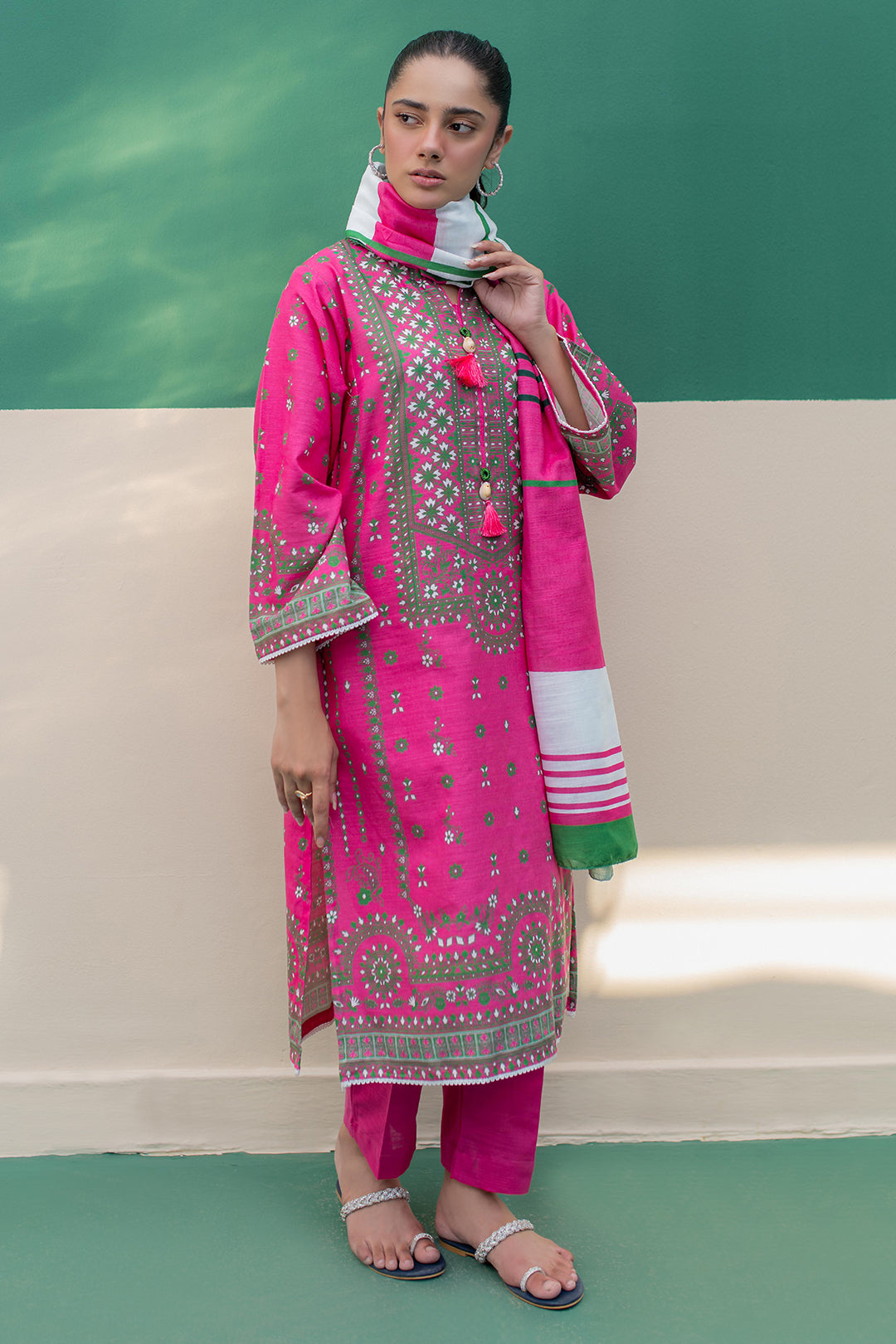 Zellbury | Winter Pret | Kurta Dupatta Trouser - 2949 - House Of Zarish