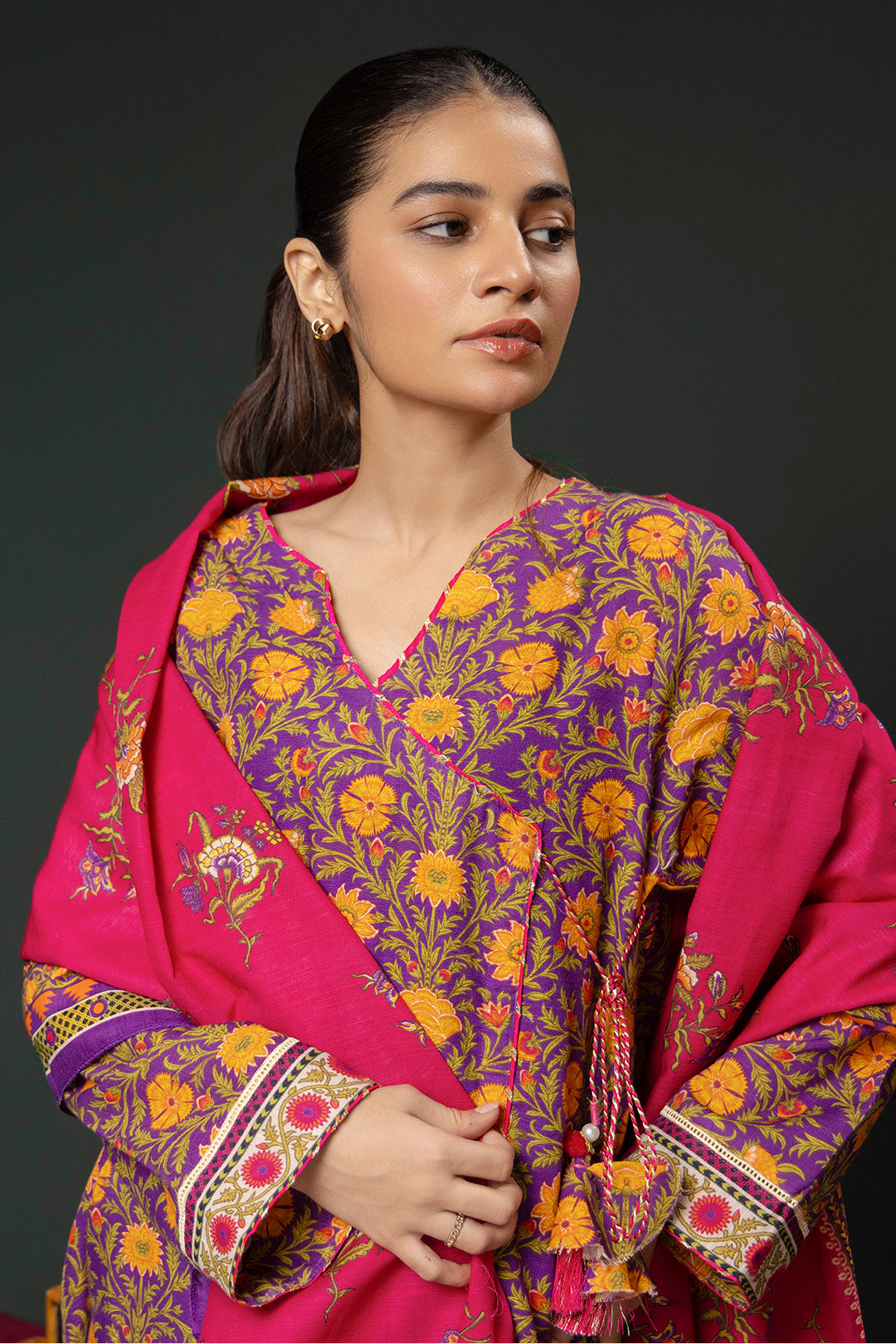 Zellbury | Winter Pret | Kurta Dupatta Trouser - 3006 - House Of Zarish