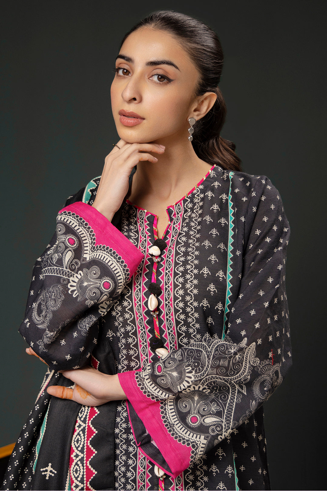 Zellbury | Winter Pret | Kurta Shawl Trouser - 3008 - House Of Zarish