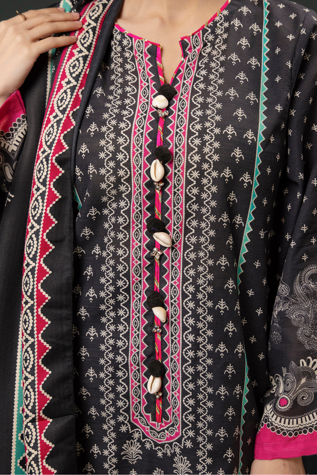 Zellbury | Winter Pret | Kurta Shawl Trouser - 3008 - House Of Zarish