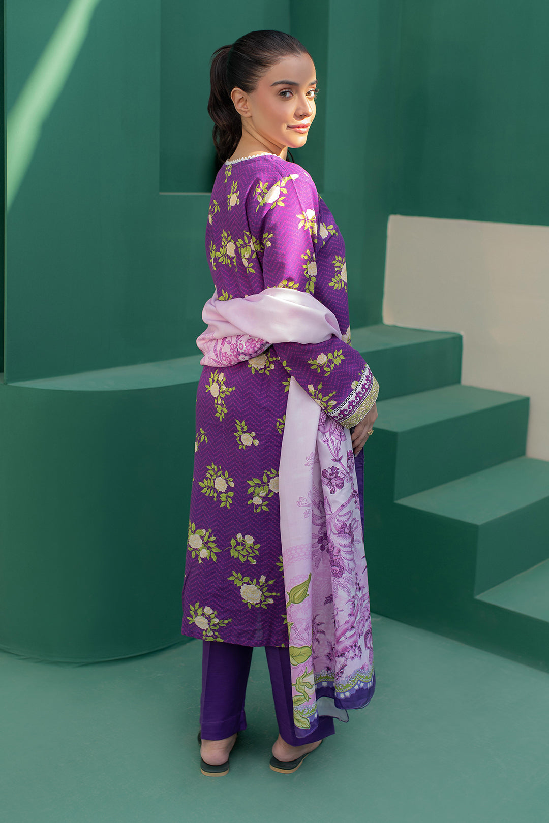 Zellbury | Winter Pret | Kurta Shawl Trouser - 3010 - House Of Zarish
