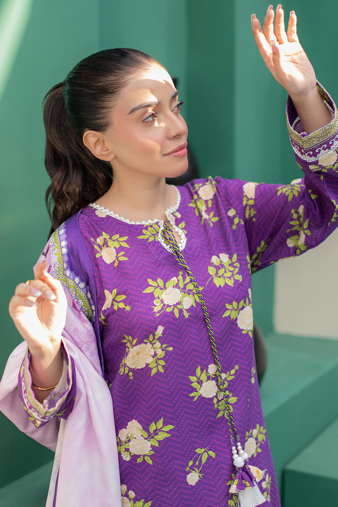 Zellbury | Winter Pret | Kurta Shawl Trouser - 3010 - House Of Zarish