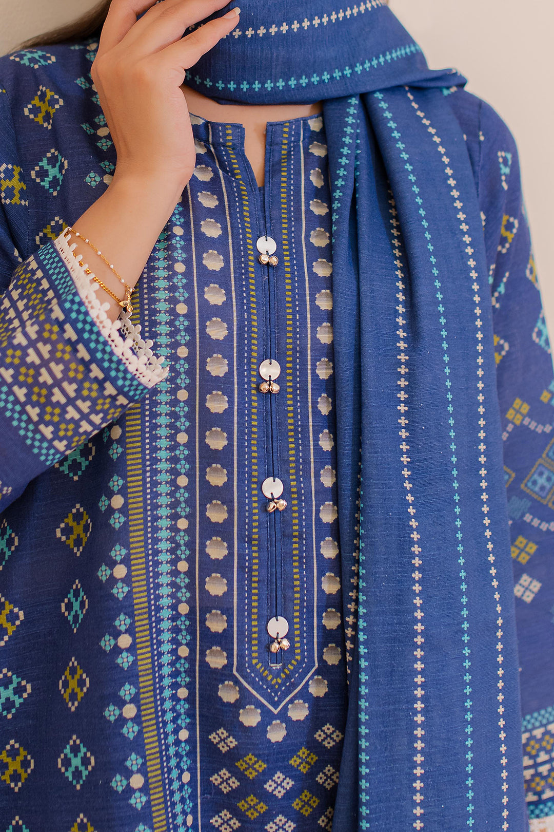 Zellbury | Winter Pret | Kurta Dupatta Trouser - 3039 - House Of Zarish
