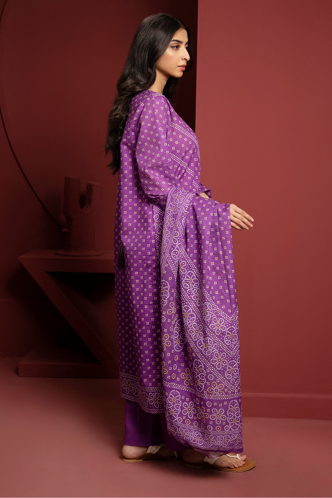 Zellbury | Winter Pret | Kurta Dupatta Trouser - 3072 - House Of Zarish