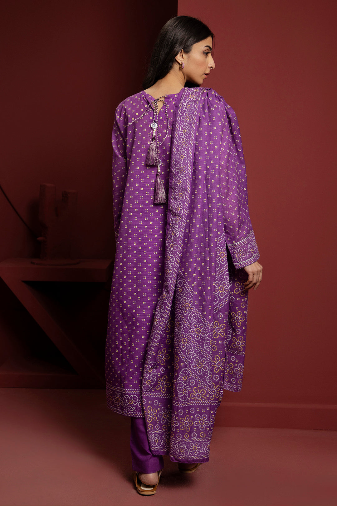 Zellbury | Winter Pret | Kurta Dupatta Trouser - 3072 - House Of Zarish
