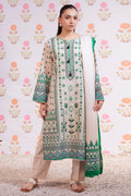 Zellbury | Winter Pret | Embroidered Kurta Dupatta Trouser - 3075 - Libasekhas