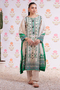 Zellbury | Winter Pret | Embroidered Kurta Dupatta Trouser - 3075 - Libasekhas