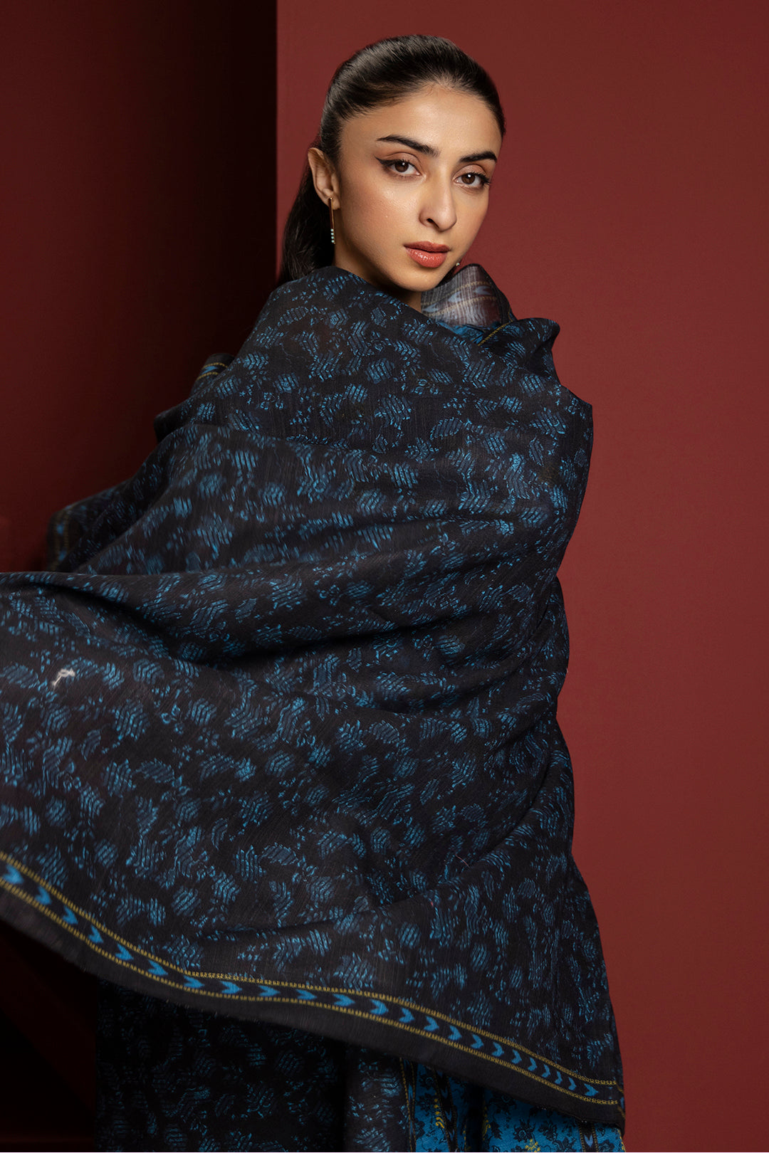 Zellbury | Winter Pret | Kurta Dupatta Trouser - 3115 - House Of Zarish