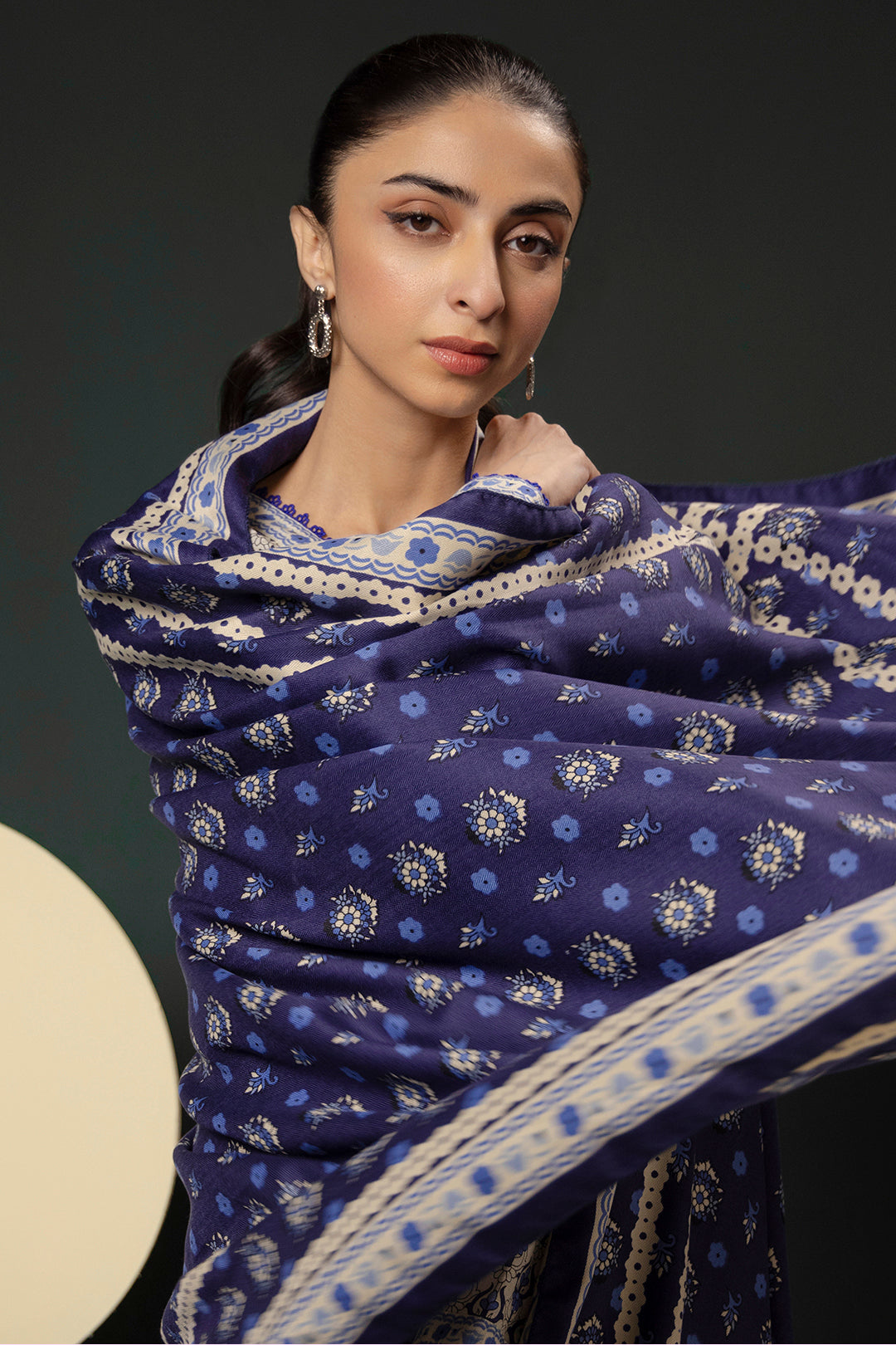 Zellbury | Winter Pret | Kurta Shawl Trouser - 3153 - House Of Zarish