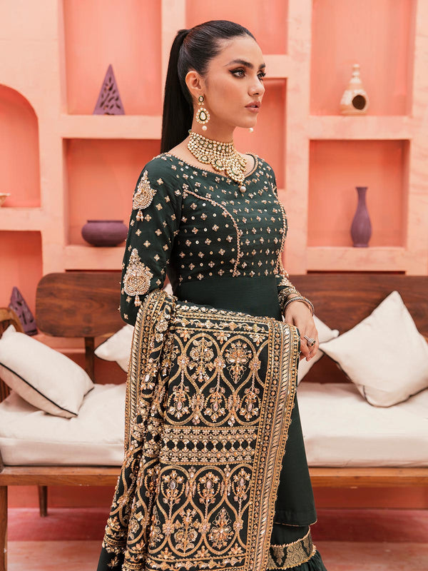 Gulaal | Wedding Formals | GL-WS-22V1-33 (SHIRT AND GHARARA) - House Of Anaya