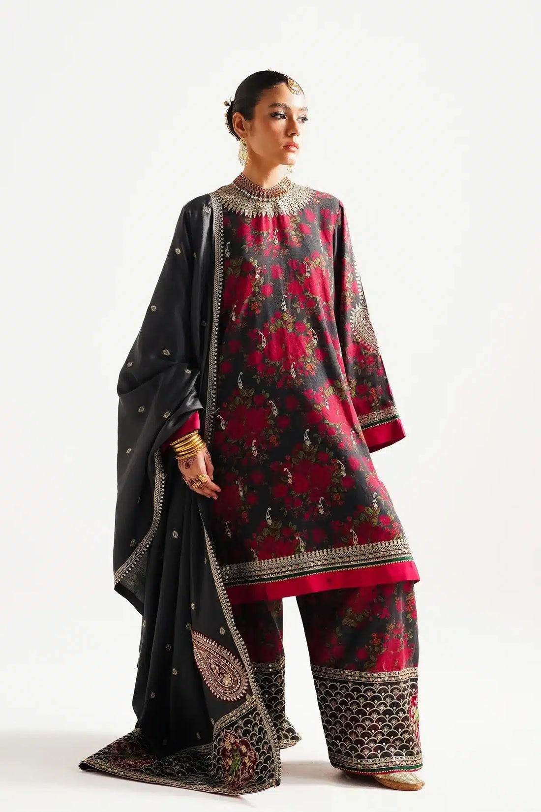 Zara ShahJahan | Winter Shawl 23 | WS23-D3 - House Of Anaya