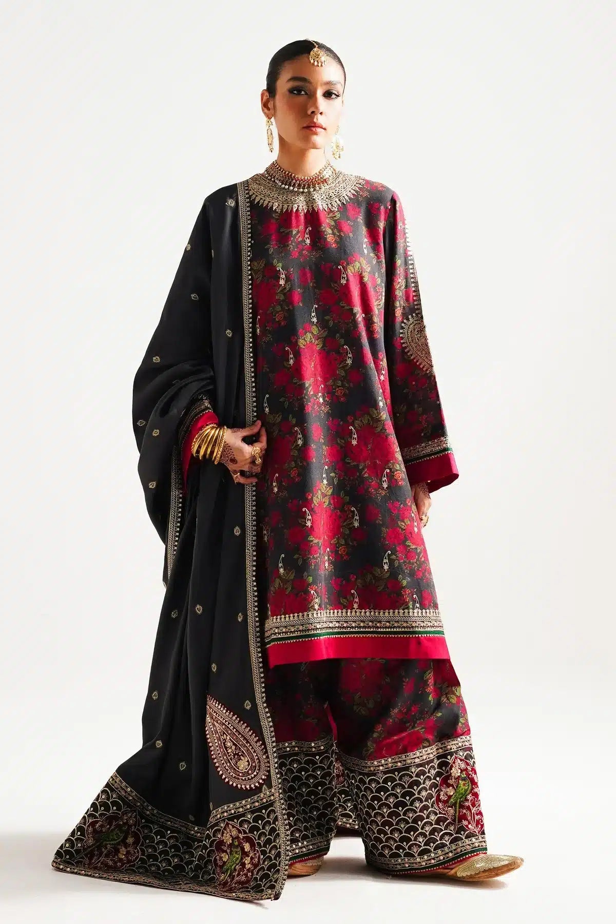 Zara ShahJahan | Winter Shawl 23 | WS23-D3 - House Of Anaya