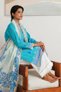 Zellbury | Unstitched 2 Piece Cambric | Embroidered Shirt Dupatta - 0020 - Libasekhas
