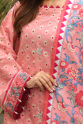 Zellbury | Unstitched 2 Piece Cambric | Embroidered Shirt Dupatta - 0025 - House Of Zarish